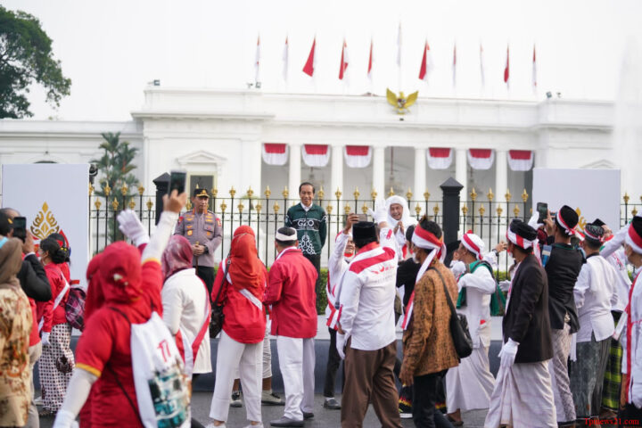 Kapolri Gelorakan Semangat Persatuan Kesatuan Bangsa Di Acara Kirab Merah Putih