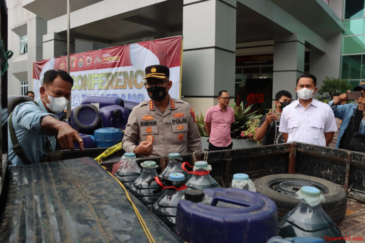 Polresta Tangerang Ringkus 4 Pelaku Penyalahgunaan BBM Bersubsidi