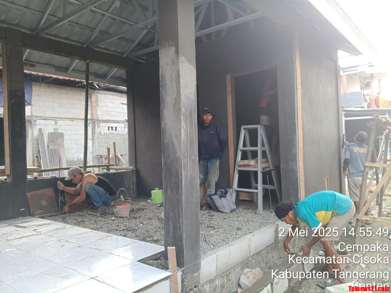Entah Unsur Kesengajaan Atau Budaya Lagi-Lagi Sebuah proyek pemerintah Diduga Langgar UU K3 Soal Keselamatan Kerja